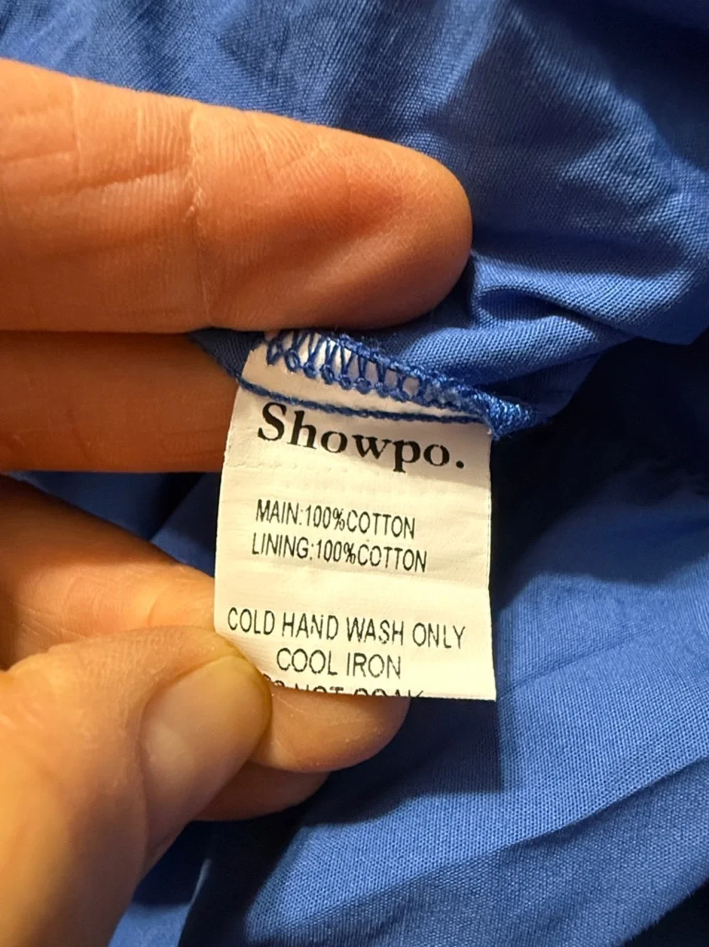 Showpo. Royal Blue Full Maxi Skirt Pockets Size: 8 Length: 36”